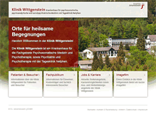 Tablet Screenshot of klinik-wittgenstein.de